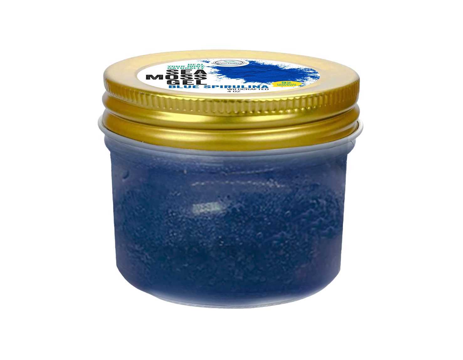 Blue Spirulina Sea Moss Gel Sample