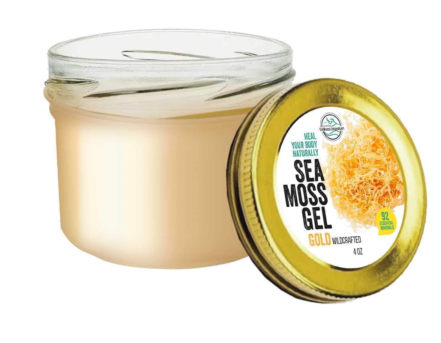 Gold Sea Moss Gel Sample