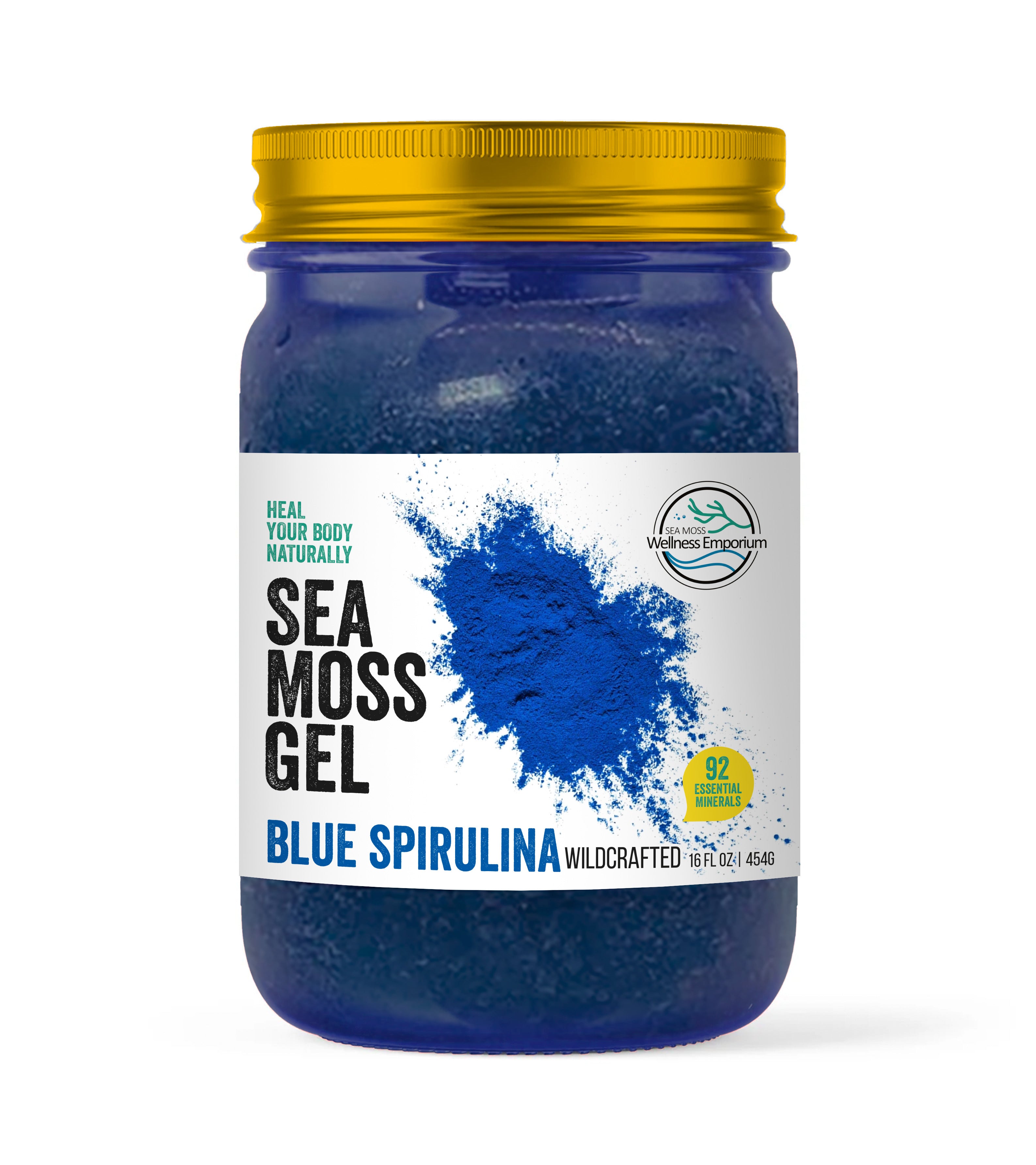 Blue Spirulina Sea Moss Gel