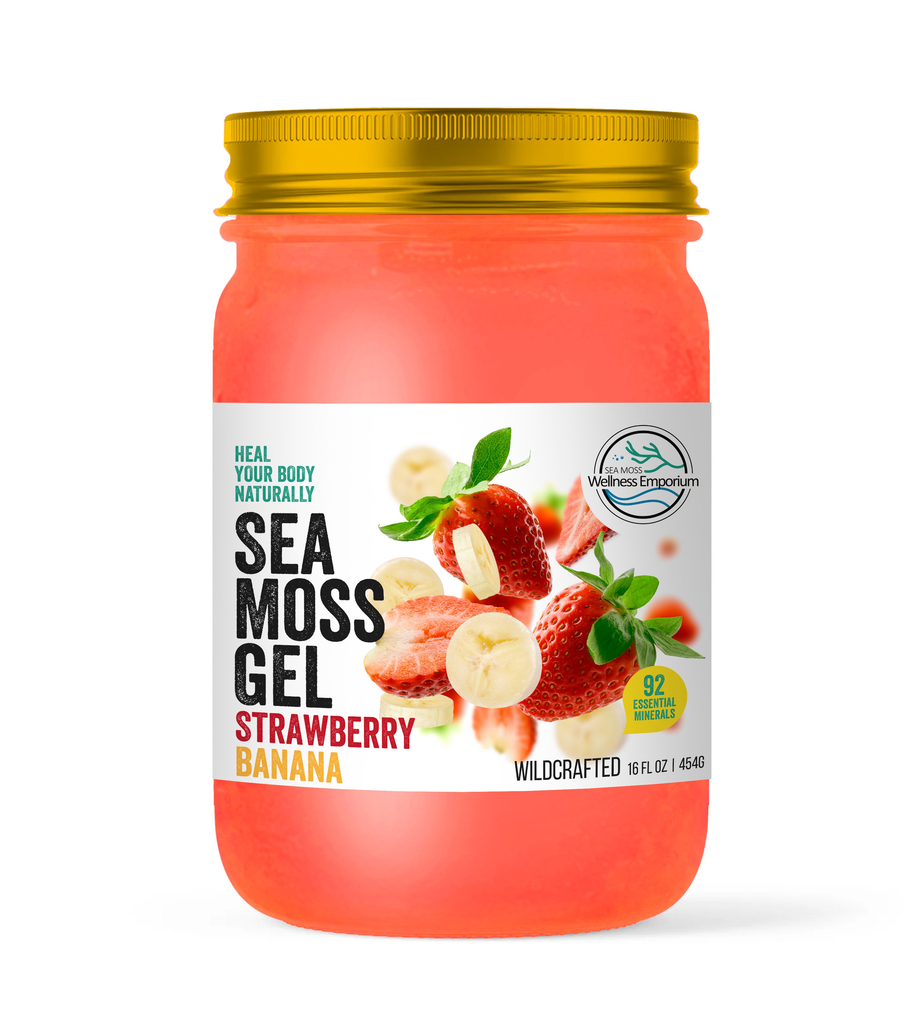 Strawberry Banana Sea Moss Gel